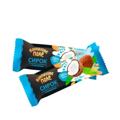 Voloshkove pole choco glazed cheesecake coconut