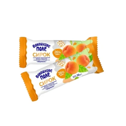 Voloshkove pole choco glazed cheesecake apricot