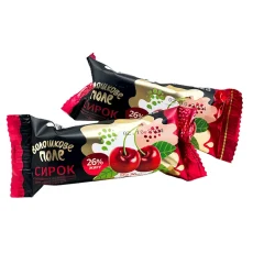 Voloshkove pole choco glazed cheesecake cherry filling